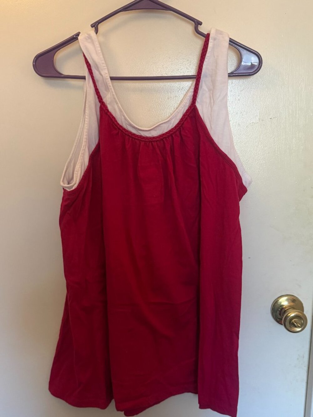 Just My Size Dark Pink Tankini Top W 3X
